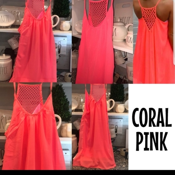 SALE!🔥👙Hot neon colored sun dress/ swim cover up - Picture 3 of 5